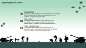 Attractive military PowerPoint template presentation slide