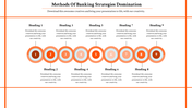 Editable Chain model banking PowerPoint template - Nine Nodes