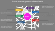 Editable Roadmap Presentation Slide Template Designs