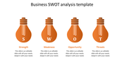 Stunning Business SWOT Analysis Template With Four Nodes