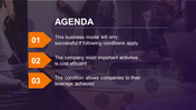 Download Unlimited Agenda PPT Presentation with Three Nodes