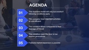 Organized Agenda Slide PPT Template for Clear Planning