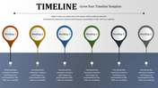 Multicolor Balloon Theme Timeline PPT Template & Google Slides