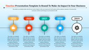 Innovative Timeline Presentation Template For Your Need