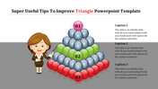 Best Triangle PowerPoint Template for Structured Data