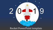 Enticing Rocket PowerPoint Template For Presentation