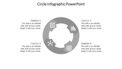 Incredible Circle Infographic PowerPoint In Grey Color