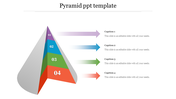 Pyramid PPT Template for Hierarchical Data Presentations