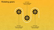 Innovative Rotating Gears In PowerPoint for Presentation