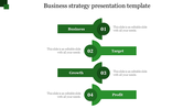 Best Business Strategy Presentation Template-4 Node