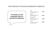 Polished Success PowerPoint template presentation slide