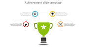 Fascinating Achievement Slide Template Presentation 4-Node