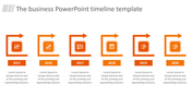 Innovative PPT Timeline Template for Projects Progress