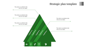 Dazling Arrow Design Strategic Plan Template Slide