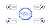 Effective Infographic Presentation With Four Nodes Slide