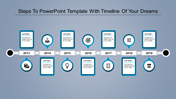 Get Modern PowerPoint Timeline Template and Google Slides