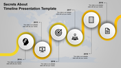 Attractive Timeline Template PPT Slides Design-Yellow Color