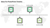 Best PowerPoint Timeline Template In Green Color Slide