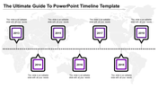 Effective PowerPoint Timeline Template In Purple Color