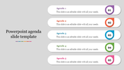 PowerPoint Agenda Slide Template for Clear Layouts