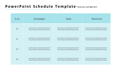 Stunning PowerPoint Schedule Template Presentation