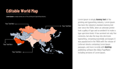 Editable World Map PowerPoint Template for Presentations