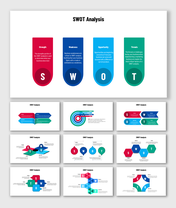 Optimize SWOT Analysis PowerPoint And Google Slides Themes