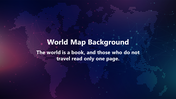 A dotted world map with a deep gradient background, illuminated with light dots and connected lines.