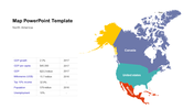 Map PowerPoint Template - North America Map presentation