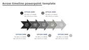 Stunning Arrow Timeline PowerPoint Template PPT Design