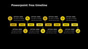 Attractive PowerPoint Free Timeline Presentation Template