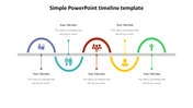 Get Simple PowerPoint Timeline Template Presentation