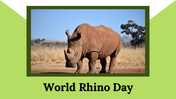 Use This Predesigned World Rhino Day PowerPoint Template