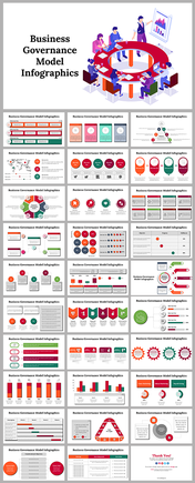 Editable Business Governance Model Infographics PowerPoint