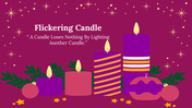 Flickering Candle PPT Background And Google Slides