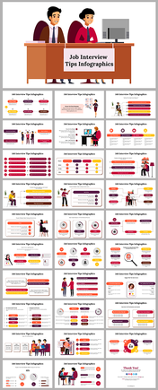 Use Job Interview Tips Infographics Google Slides Themes