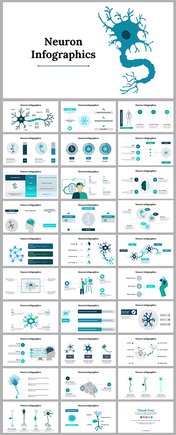 Predesigned Neuron Infographics PowerPoint And Google Slides