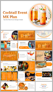 Cocktail Event Mk Plan PowerPoint And Google Slides