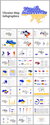 Ukraine Map Infographics PowerPoint And Google Slides