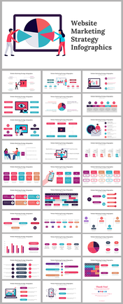 Website Marketing Strategy Infographics PowerPoint 