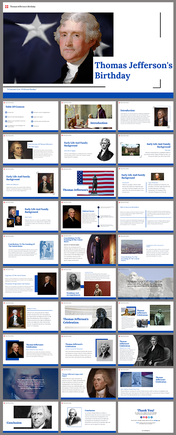 Thomas Jeffersons Birthday PowerPoint And Google Slides