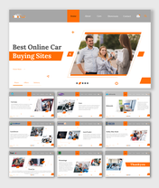 Easy To Customize Best Online Car Buying Sites PPT Templates