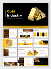 Gold Industry PowerPoint And Google Slides Templates