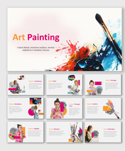 Creative Art Painting PowerPoint And google Slides Templates