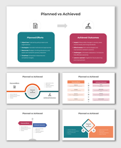 Amazing Planned Vs Achieved PPT And Google Slides Templates