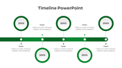 Editable Timeline PPT And Google Slides With Five Nodes