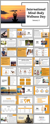 International Mind Body Wellness Day Google Slides Themes