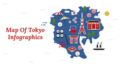 Innovative Map Of Tokyo Infographics PowerPoint Presentation