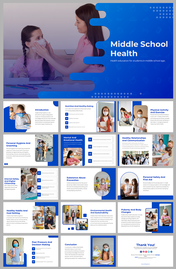 Middle School Health  PowerPoint and Google Slides Templates