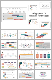 Infographics Of Timeline For Projects Google Slides Themes